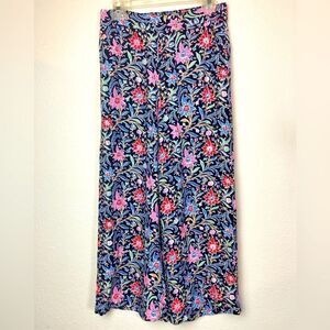 LOFT NWOT wide leg Floral Wide-Leg Pants runs big, great pockets
